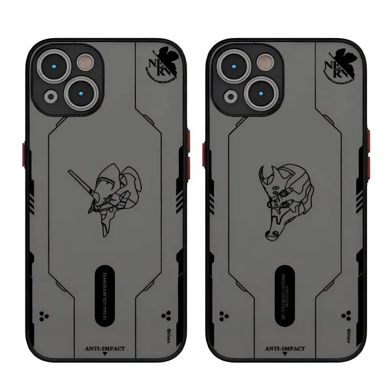 Cool Neon Genesis Evangelion NGELION-01 TYPE-01 MODEL-08a EVA Phone Cases for iPhone 17 Pro Max Pro Air 16 Plus 15 14 13 12 11 Anti-Impact Black Tpu Shockproof Protective Cover Birthday Holiday Gift