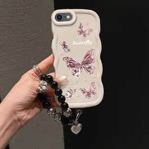 1 Piece Durable 16E Flexible Fantasy Butterfly Case For iPhone 16E Featuring Shockproof And Bracelet In Casual Decoration Accessories