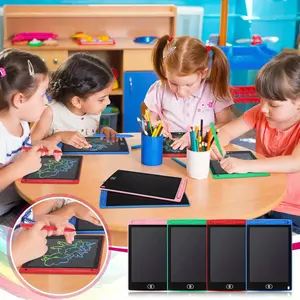 8.5 in Colorful LCD Writing Tablet - Reusable Electronic Drawing Pad, Erasable Doodle Board, Educational Learning Toy for Kids Ages 3-8, Ideal Travel Gift for Boys & Girls (Birthday, Christmas)
