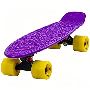 22 Inch Mini Cruiser Skateboard Non-Slip Deck ABEC-7 Bearings Lightweight Durable Kids Skateboard for 6-12 Years Old flight