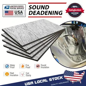 10 PCS 16"x10" Automotive Sound Deadening Mats - 276MIL Thick - Noise Insulation & Heat Preservation Material - for Car Hood, Doors, Trunk Lid, Bulkhead, Floor & Roof