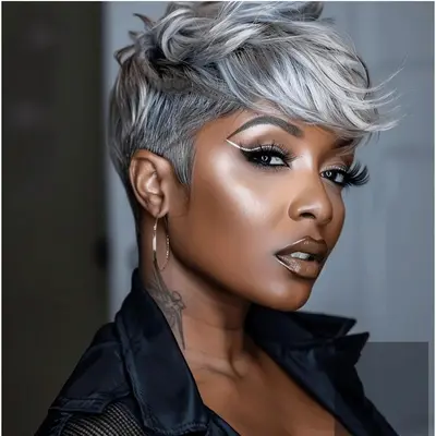Short Faux Hawk Pixie Cut TikTok Shop