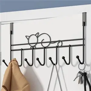 Door Back Hook Cross-Border No Drilling Clothing Door Rear Storage Rack Organization with Independent Packaging Box