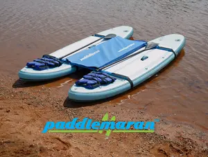 Paddlemaran™ The Paddlemaran™ Stand Up Paddleboard connector. All-Aluminum Construction with Hammock & Carrying Bag for Kids Pets & Fishing