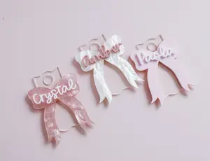 Stanley Cup accessories, coquette accessories, Coquette Stanley Name Plate Personalized Stanley Cup Tumbler Name Tag Bow tumbler name plate