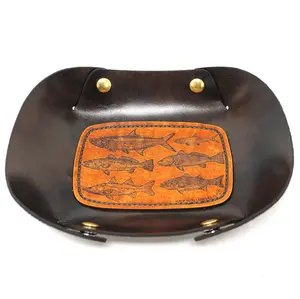 Leather Valet Tray - Inshore Slam