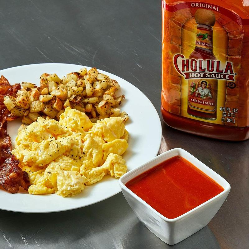 [Hot 2026!!!] Cholula Original Hot Sauce, 64 fl oz - One 64 Fluid Ounce Bulk Container of Hot Sauce with Mexican Peppers and Signature Spice Blend, Perfect with Tacos, Eggs, Wings, Chicken and More