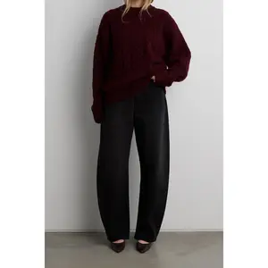 OVERSIZED CABLE KNIT SWEATER