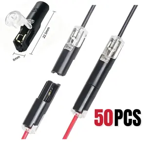 Quick-Connect Copper Terminals 6mm x 22.5mm 1-Hole Design Durable Electrical Connectors for Outlets & Electronics Easy Install Reliable Heavy-Duty