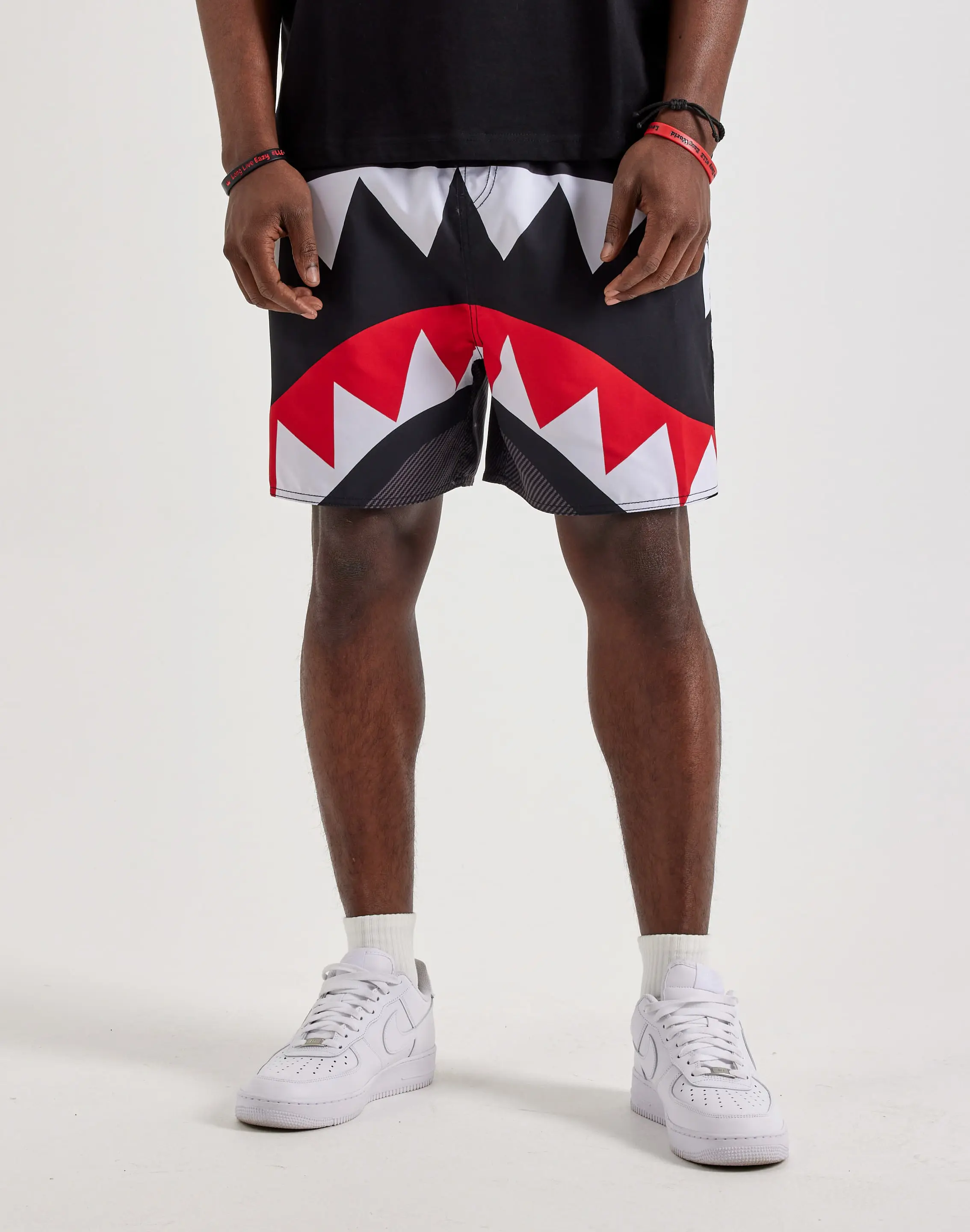 Mens Sprayground Big Bite Swim Shorts