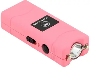 VIPERTEK Micro Mini PINK VTS-881 Built in LED Flashlight Rechargeable For Emergencies and Outdoor Activities