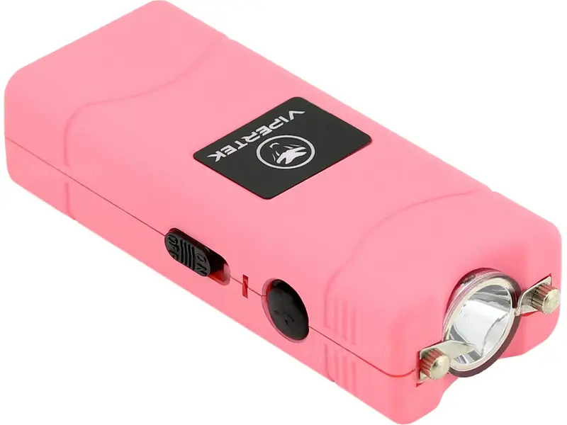 VIPERTEK Micro Mini PINK VTS-881 Built in LED Flashlight Rechargeable For Emergencies and Outdoor Activities