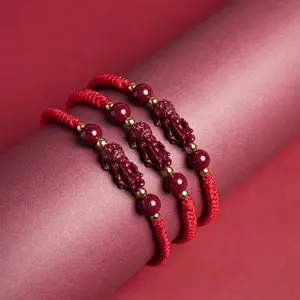Real Cinnabar Pixiu Red String Bracelet | Wealth Magnet & Protection | Avoid Evil Eye & Bring Good Luck