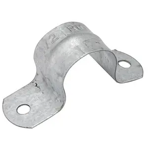 Hubbell Raco 2238B2 Rigid 2-Hole Metal Brackets, 2 in. Heavy-Duty Steel Conduit Mounting Accessory for Sports & Outdoor Scooters, Fitness Equipment