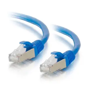 C2G 684 15ft (4.6m) Cat6a Snagless Shielded STP Ethernet Network Patch Cable - Blue
