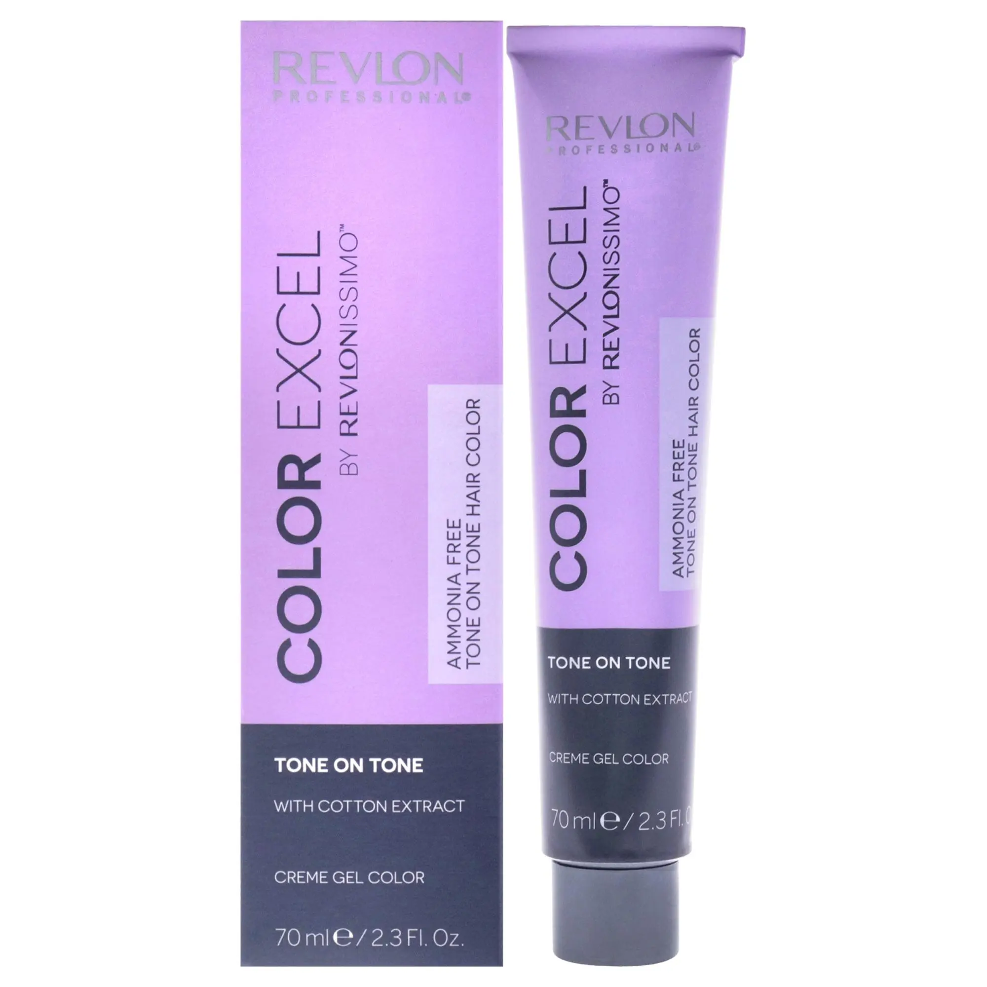 Revlon Revlonissimo Color Excel Gel Unisex Hair Color - 2.10 Blue Black, Gentle, Ammonia Free, Cotton Extract Infused, Natural Look, 2.3 fl oz