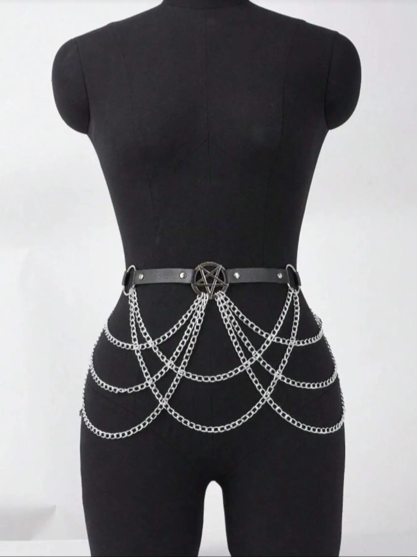 Women's Gothic Punk Multi-Layer Chain Belt, Punk Waistband Fashion Waist Chain for Jeans & Dresses, Belts for Dresses, Versatile Casual Dress Belt, Exquisite Birthday Gift for Her