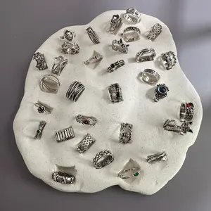 5&10 Mystery Adjustable ring Themed pack, Gothic, Silver, Gold Plated, Cross,Animal,Abstract, Y2K Punk,Vintage Statement,Gift For Her or Him