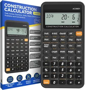 ROATEE AC0601 Construction Calculator Industrial & Scientific ROATEE Engineering Calculator for Contractor, Concrete Pocket Feet-inch-Fraction Calculators Carpenter, Estimator, Builder, Framer, Remodeler, Renovator（Without Writing Tablet）