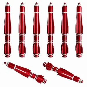 8PCS Spike Tire Valve Stem Caps, 85mm/3.35in Aluminum Alloy Bullet Style Air Valve Covers, Universal Decorative Tire Valve Caps for Cars, Trucks, SUVs, Motorcycles, and Bicycles