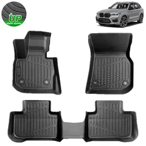 Floor Mats for 2018-2024 BMW X3/2019-2024 BMW X4, Custom Fit for BMW X3 Accessories (Fit for Fuel), 3D TPE All Weather Car Mats Heavy-Duty Floor Liners (Fit All Models)