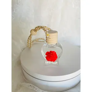 Red Rose Air Car Freshener | Valentines Aroma Diffuser Hanger | Pure Scented Car Freshener 1 Unit | Variety of Scents