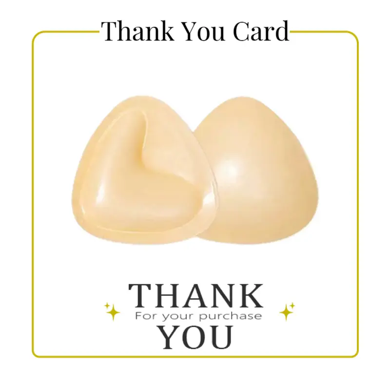 Women's Triangular Silicone Adhesive Pads - Invisible Sticky Push-Up Cleavage Support, Padded Bra Accessories, Shaping Inserts & Padding for Bikinis, Underwear That Helps Shape Your Look
