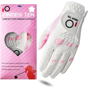 Ladies Golf Gloves Left Right Hand 1 Pack, Golf Glove for Women's Golfer Lh Rh All Weather Grip, Size Fit XS Small Medium Large XL (Pink, Medium (Worn On Left Hand)) : Sports & Outdoors fbgloves