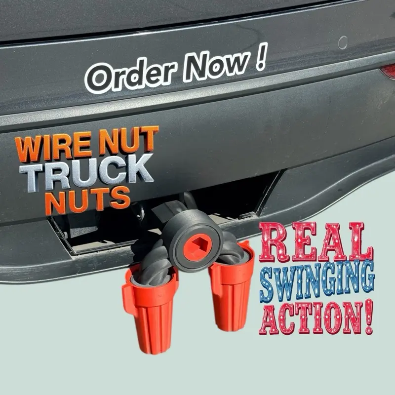 TRUCK WIRE NUTS Receiver Cover Original with Real Swinging Action for Enhanced Security and Durability