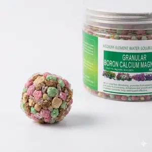 Granular boron, calcium, and magnesium general-purpose slow-release water-soluble trace element fertilizer, general-purpose plant nutrient solution fertilizer, suitable for indoor and outdoor flowers, vegetables, or trees, easy to use, 200 grams