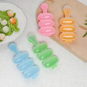 1pc Hand-cranked Rice Ball Making Mold, Spoon Ball Shape, DIY Rice Ball Shaker with Rice Spoon, Lunch Creative Rice Ball Mold, Four Colors, Lunch Bento Home DIY Kitchen Tool