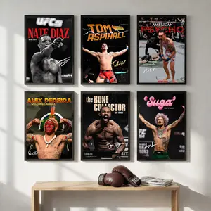 UFC Mixed Martial  Prints Canvas Wall Art Decor, Ultimate Fighting Championship Canvas Print Decor Poster, UFC Art Gym Bedroom Home Room Wall Decor