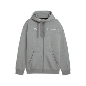 PUMA Mens Bmw M Motorsport Hooded Hoodie Athletic Outerwear Casual - Grey