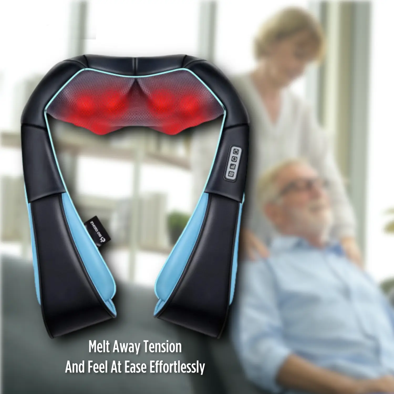 Shiatsu Back Shoulder and Neck Massager with heat, Car Massage Pillow for Neck, Back, Shoulder, Foot, Leg, Winter must have neck massager leg massager