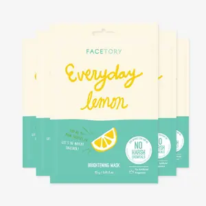 Everyday Lemon Brightening Korean Sheet Mask with Lemon Extracts – Fresh Glow for Oily & Combo Skin