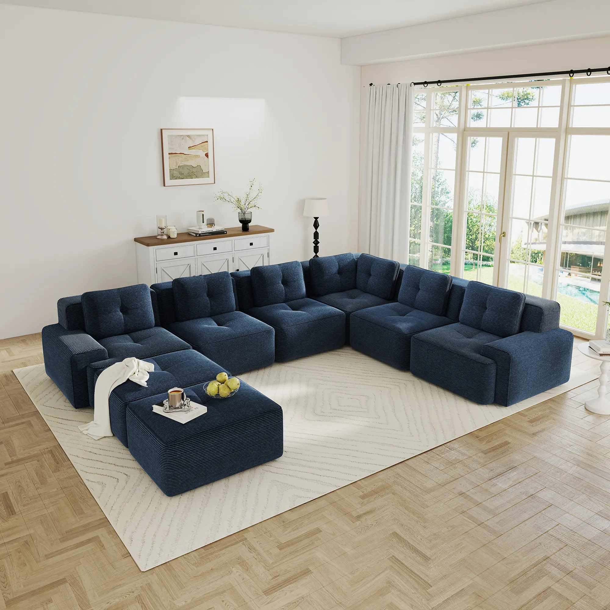 Blue + Corduroy + 5 Seat12