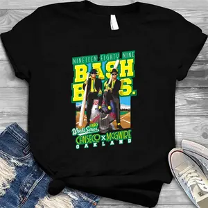 Bash Brothers Canseco Mcgwire Vintage Style T-Shirt T-Shirt T-Shirt