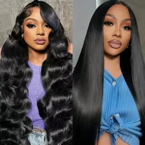 NEW Comb Sale[30'' &30''] " 2 Wig" 13x4 Body Wave & Deep Wave & Straight Lace Front Wigs Human Hair 180% Density Human Hair Wigs for Black Women