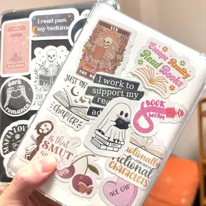 Smutty Book Sticker Set, 120pcs Waterproof Romance Sticker & 1 Count Bookmark & 1 Count Bag, Vinyl Decals for Ipad, E-book Reader,  Water Bottles, Perfect for Girls & Book Lovers