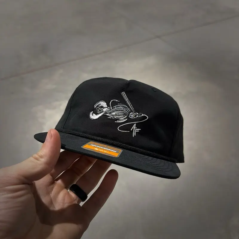 Swim Jig - Old School Black Rope Hat