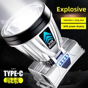 Popular long-lasting high-brightness LED headlamp, rechargeable head-mounted flashlight for night fishing, mining, outdoor camping, and searching