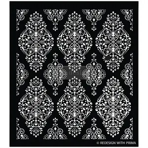 Redesign With Prima Stencil - Diamond Flourish 17.25x21 - sheet size 17.25"x21", design size 15.5"x17.3" 655350653354