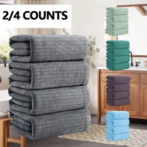 Extra Large Bath Towels Set, 35 X 70 Inch Microfiber Quick Dry Xl Absorbent Thickened Towels, Soft Reusable Bathroom Accessories for Home Hotel Use