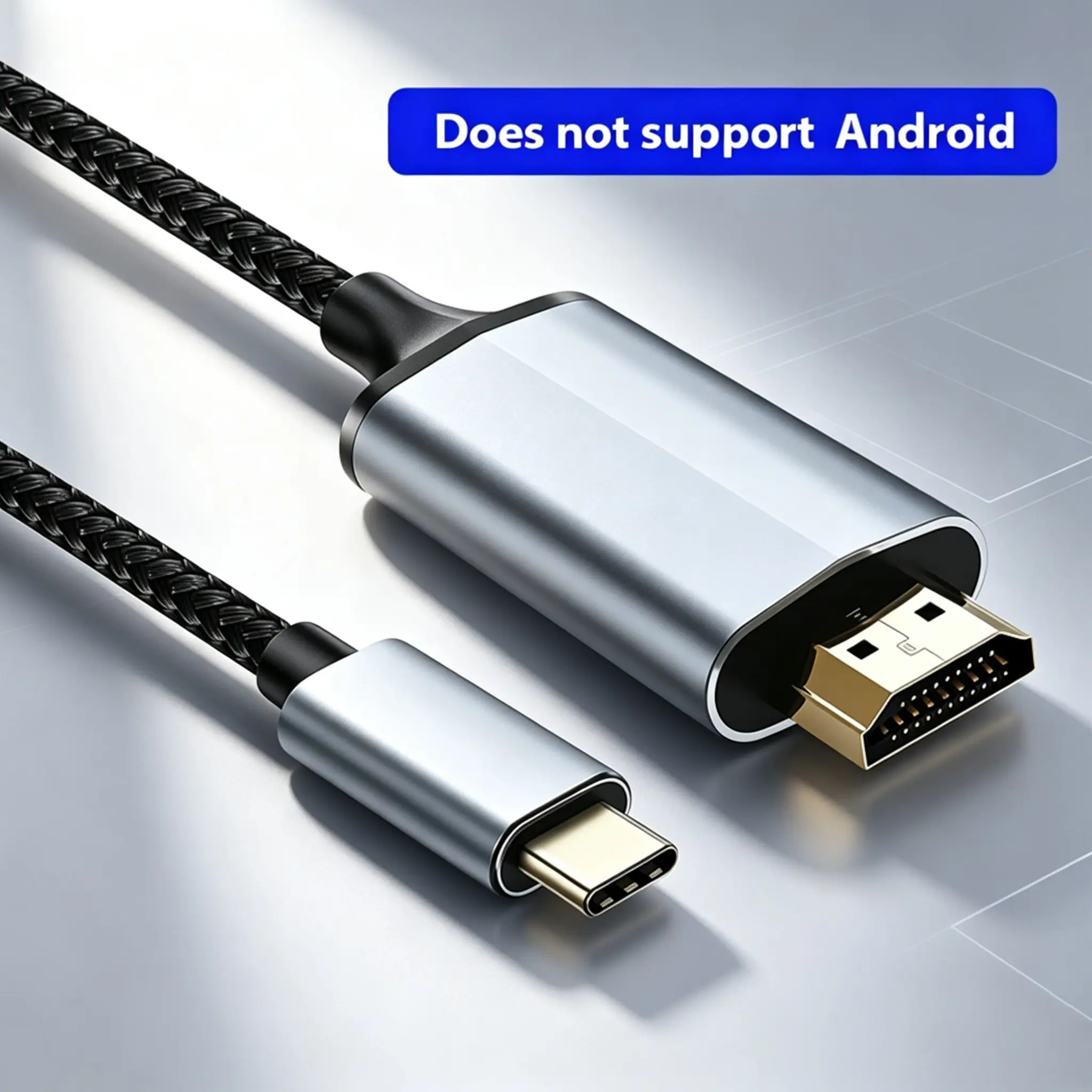 4K USB C to HDMI Cable High-Speed Thunderbolt 3/4 Compatible for iPhone 15 iPad Pro iMac MacBook Pro/Air 2020 iPad Air 4 S21 XPS 17 6/9ft Accessories Does not support Android, Ultra Hd, Usb-C To Hdmi Cables, C-Type Cables