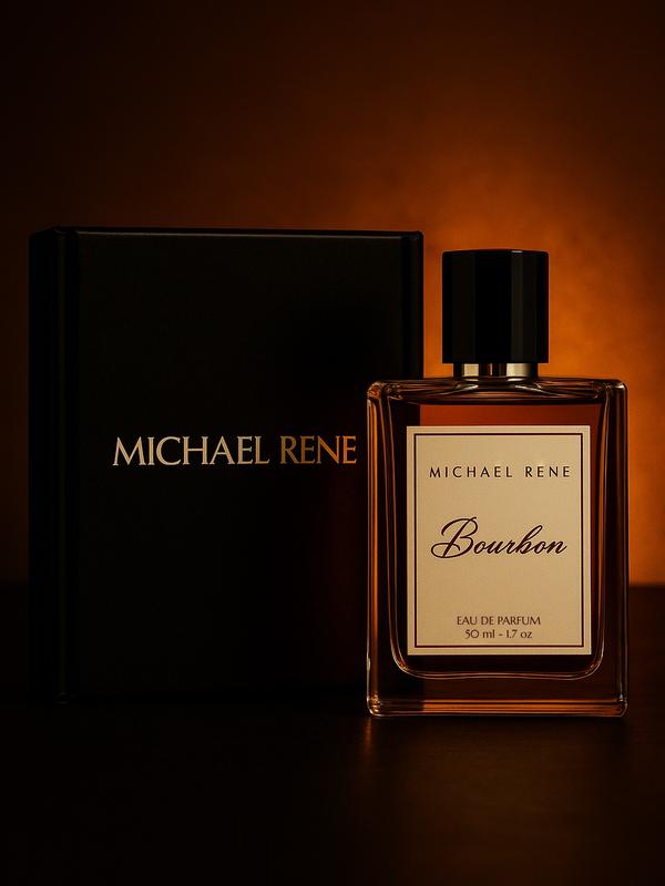 Michael Rene Bourbon Eau de Parfum 50ml - Rich Amber Dubai Blonde Vanilla Woodsy Notes for Unmatched Quality Luxury Fragrance