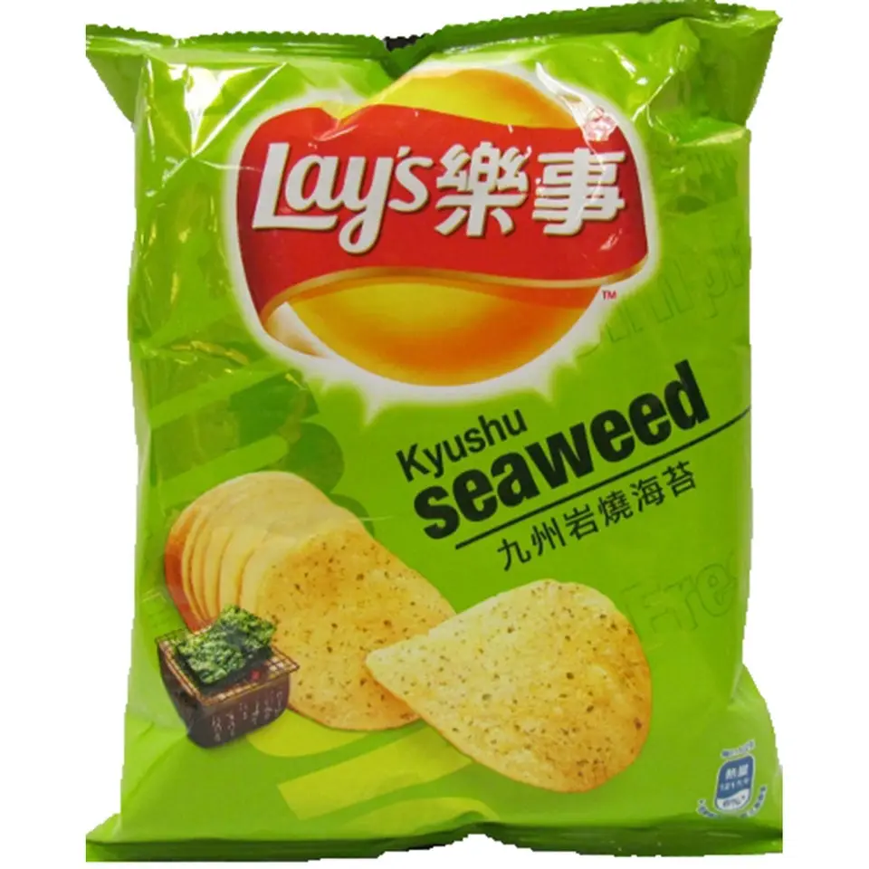 Lay's Thin-Cut Savory Potato Chips, Kyushu Seaweed Flavored Asian Snack, Single-Serve Crunchy Snack, 1.51oz Lay's Thin-Cut Savory Potato Chips, Kyushu Seaweed Flavored Asian Snack, Single-Serve Crunchy Snack, 1.51oz