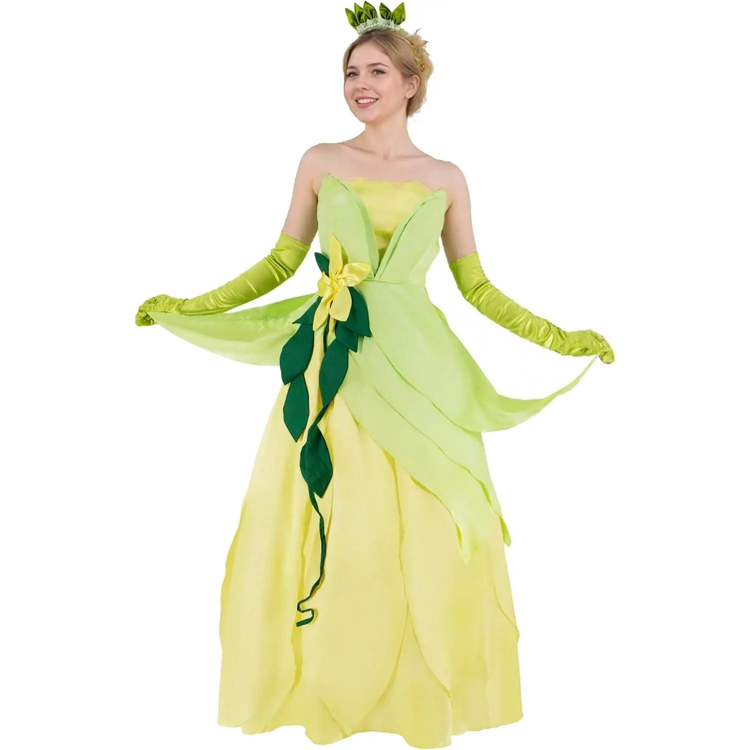 green emerald velvet dress Amazon.com: Women's Plus Size Disney Princess and the Frog Tiana Costume main image 0