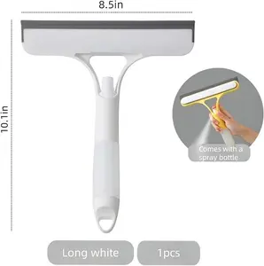 3 in 1 Spray Squeegee, 3 in 1 Window Cleaning Scraper, Window Squeegee with Sprayer for Home, Car, Tiles & Glass (White)