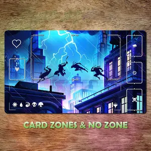 [3 Samples] Teenagee Mutant Ninja Turtless Playmat, Desk Mat Gaming Mouse Pad, MTG