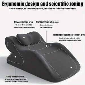 Multi-Functional Leg & Lumbar Pillow - Ergonomic Wedge Support for Back, Hips, Legs - Pregnancy, Office, Home, Travel - Non-Electric with Stable Base - Ideal for Side Sleepers, Bed, Couch, or Floor Use - Easy-Clean Design, Pregnancy Comfort